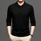Men's Lapel Knit Pullover Sweater